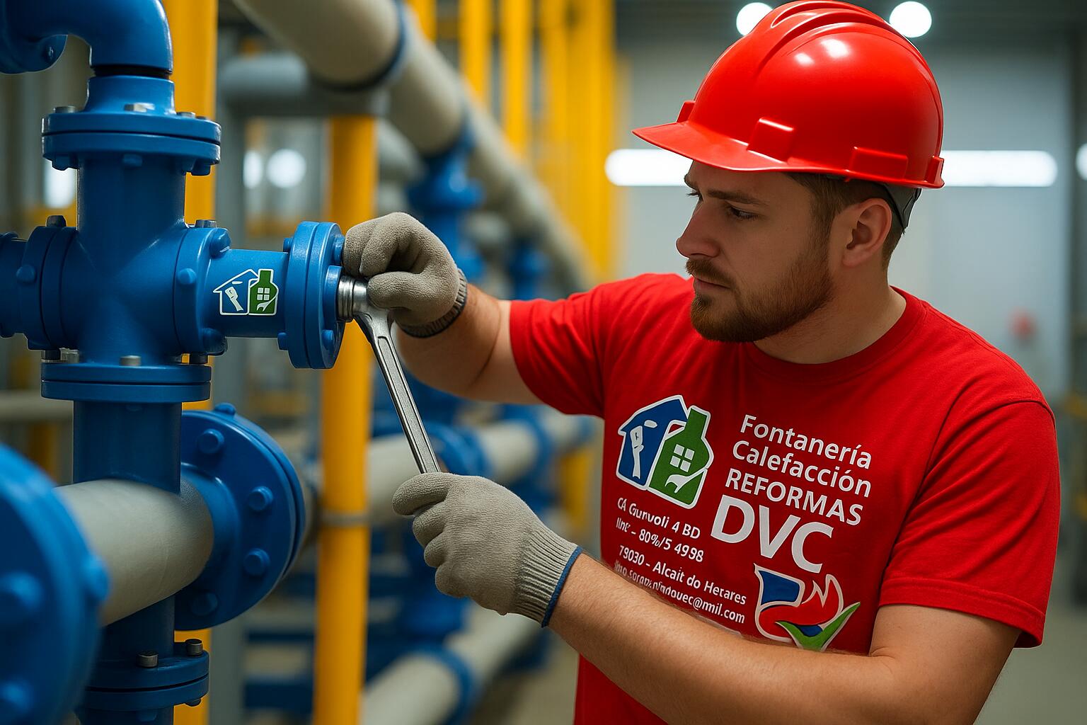 Proyecto de fontanería industrial en Alcalá de Henares - Instalación completa